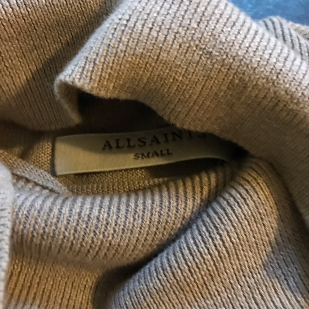 All Saints Cecily Dress Oatmeal Brown Small